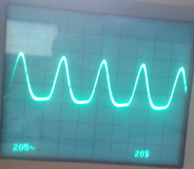 VCXO waveform with 10 volts